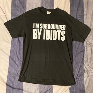 Vtg Disney Lion King I’m Surrounded By Idiots Mens T Shirt Sz L Black